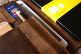 Brown Leather Refillable Journal Cover