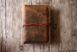 Distressed Leather Refillable Journal Cover