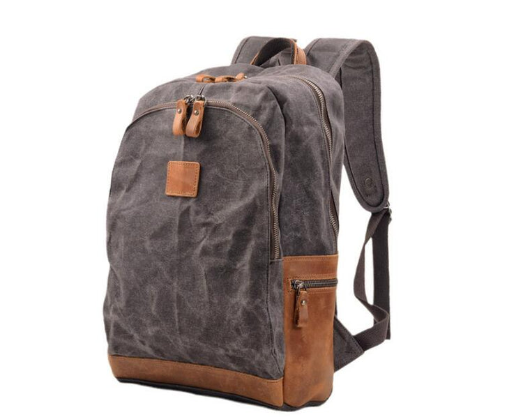 handmade canvas backpack bag