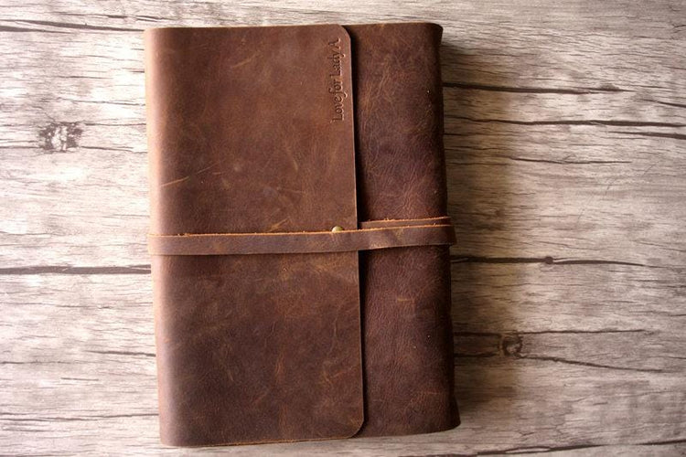 distressed leather Photo Albums 8X10