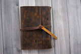 large leather journal