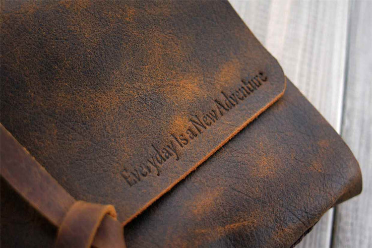 handmade leather bound sketchbook