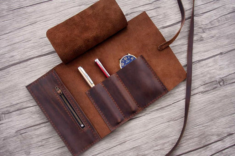 leather pencil sleeve