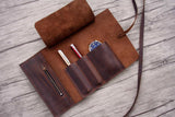 leather pencil sleeve