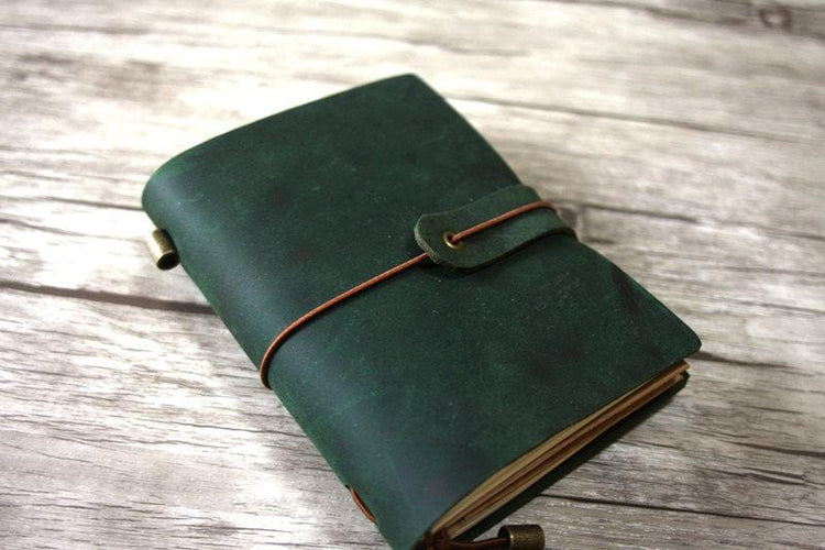 small leather travelers notebook