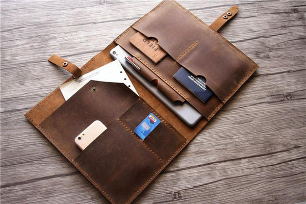 PU Leather Envelope Portfolio Sleeves Bag for MacBook | Laptop