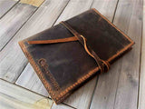 Custom Leather Sketchbook Case