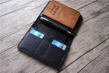 personalized leather passport holder