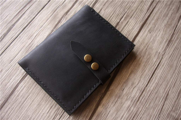 black leather case for passport