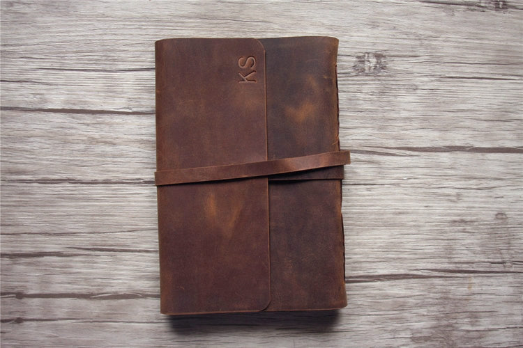 custom embossed leather album