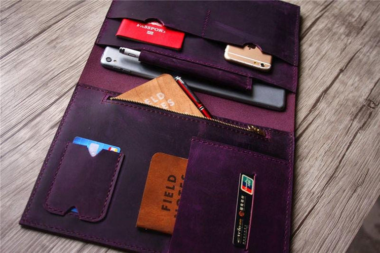 purple macbook air leather sleeve
