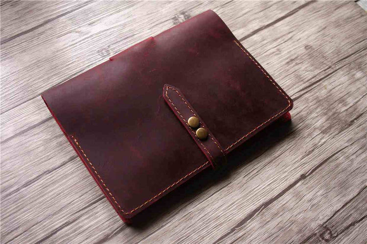 leather binder personalized notebook