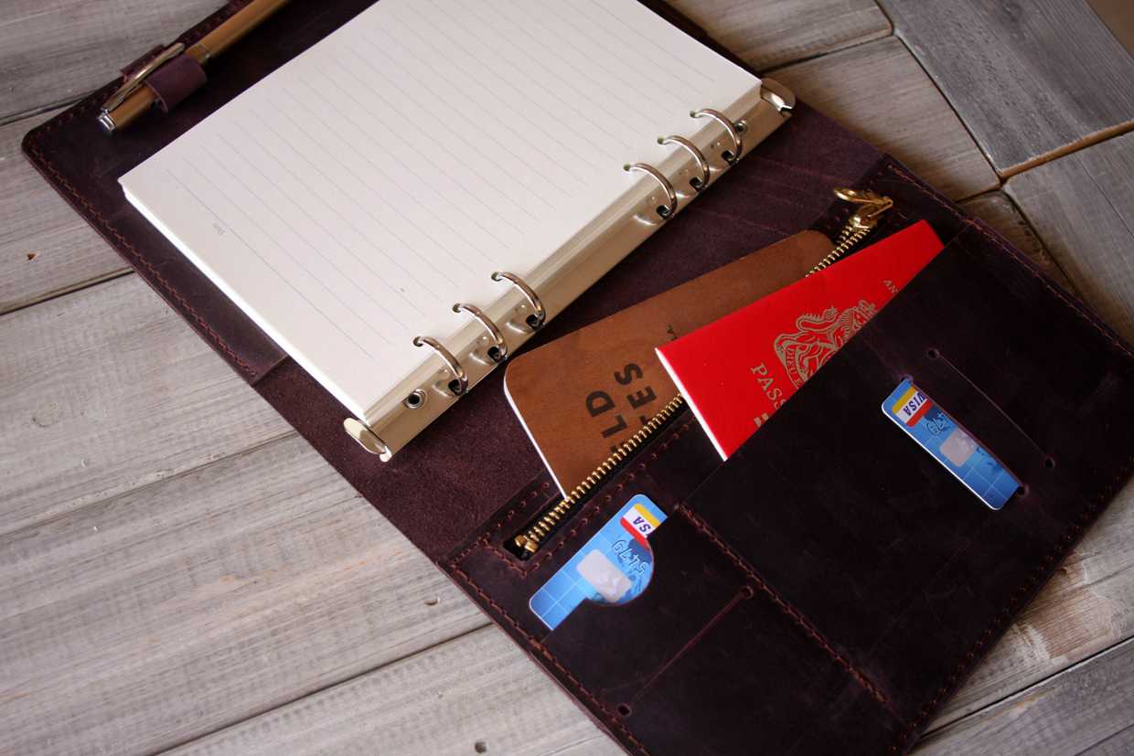 Refillable Latch Journal or Daily Planner - Italian Leather - Large