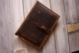 mens leather notebook cover case