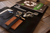leather ipad protective case with pencil holder