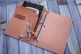 custom 14 inch leather laptop cover case