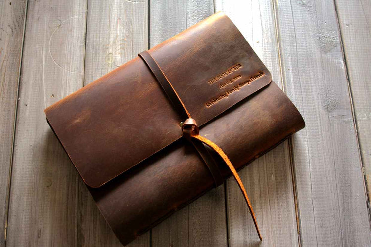 personalized leather bound journal