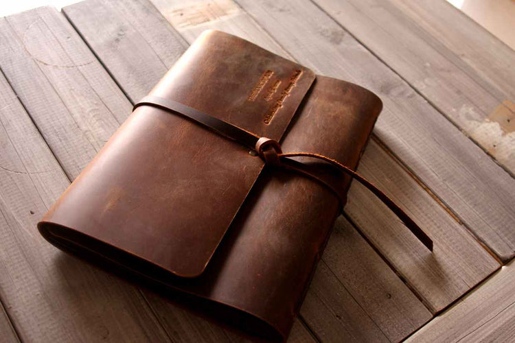 custom leather bound journal