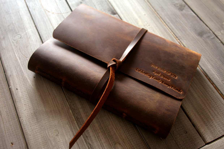 real leather bound journal