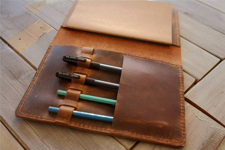 Engraved Leather Sketchbook