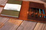 Rustikales nachfüllbares Tagebuch aus braunem Leder