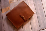 personalized brown moleskine holder