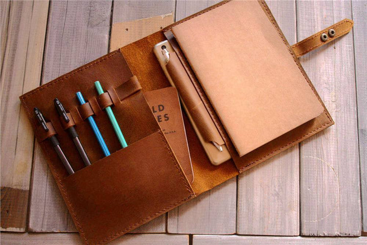 Handmade A5 Leather Sketchbook Cover – LeatherNeo