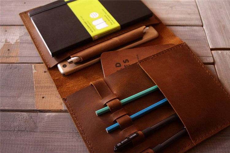 moskine leather portfolio