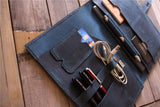 15.6 leather laptop sleeve