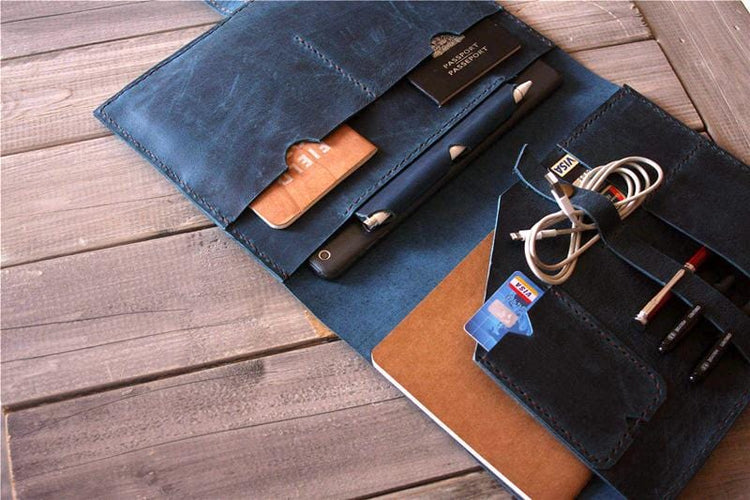 handmade leather macbook air case sleeve