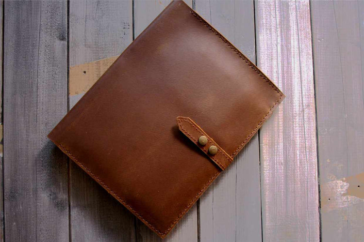 personalized leather composition notebook cover