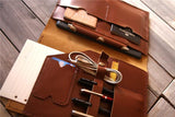 custom leather portfolio briefcase