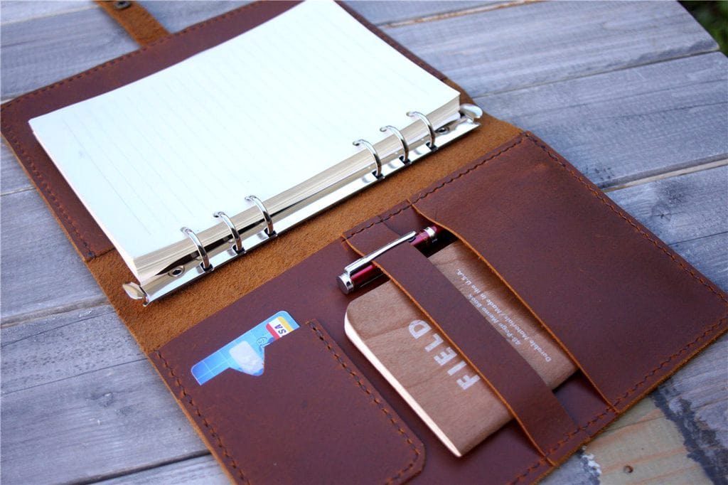 Personalized Leather Weekly Planner Cover – LeatherNeo