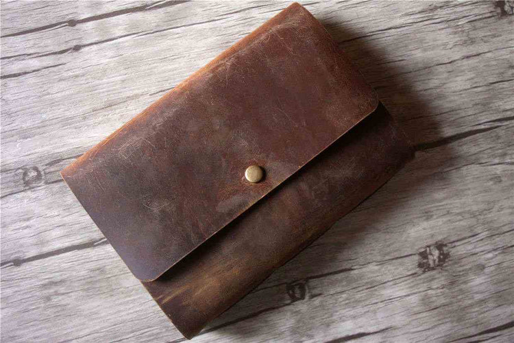 personalized old leather bound journal