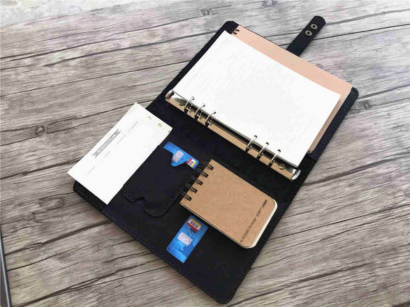 leather notebook organiser