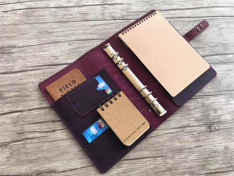 leather notepad notebook