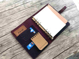 leather notepad refillable