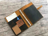 personalized leather notebook