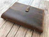 handmade leather personalized leather notebook