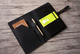 black leather moleskine cover