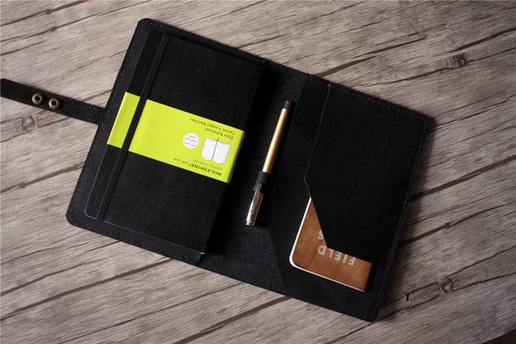 personalized moleskine notebook holder