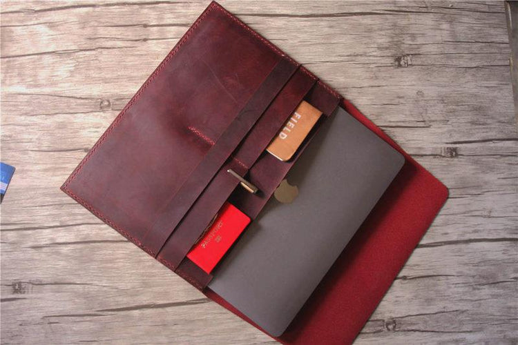leather laptop sleeve 13 inch