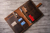 rustic leather ipad sleeve cover