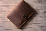 handmade leather business padfolio