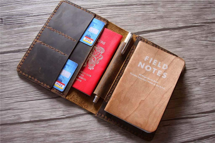 field notes cover with pen holder