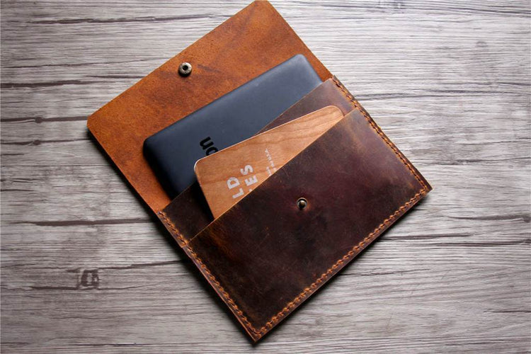 personalized leather kindle voyage sleeve