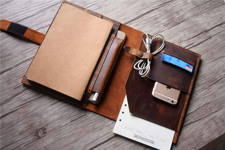 brown leather amazon kindle cover