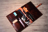 leather writing folder