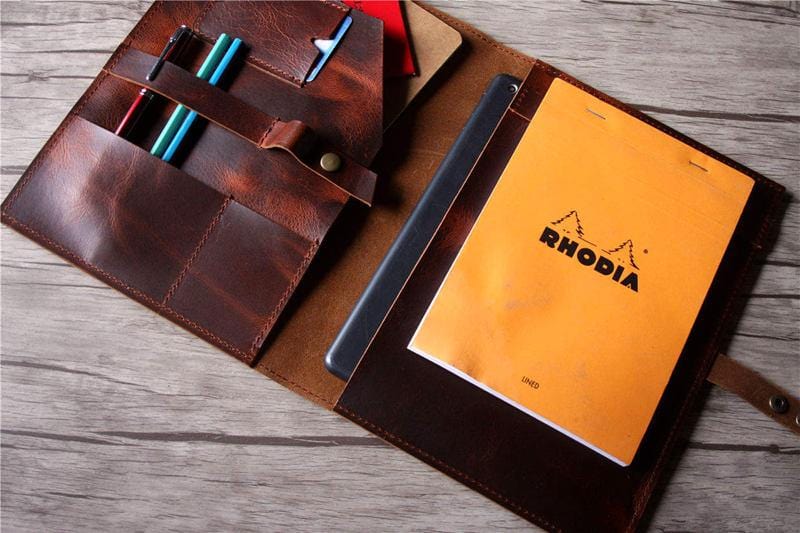 Custom 14 Inch Leather Laptop Sleeve – Personalized Case – LeatherNeo