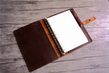 leather custom daily planner